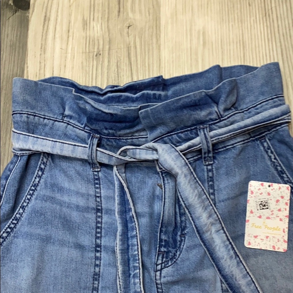 Free People Splendor In The Grass Denim Skirt - Picture 6 of 10